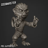 Monkey Folk Miniature | A - Tabletop RPG & D&D miniature. Perfect for wargaming & collectors