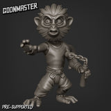 Monkey Folk Miniature | C - Tabletop RPG & D&D miniature. Perfect for wargaming & collectors