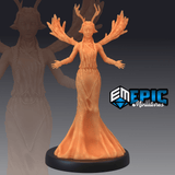 Moon Deity Miniature | B - Tabletop RPG & D&D miniature. Perfect for wargaming & collectors