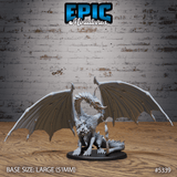 Moonstone Dragon Miniature | C - Tabletop RPG & D&D miniature. Perfect for wargaming & collectors