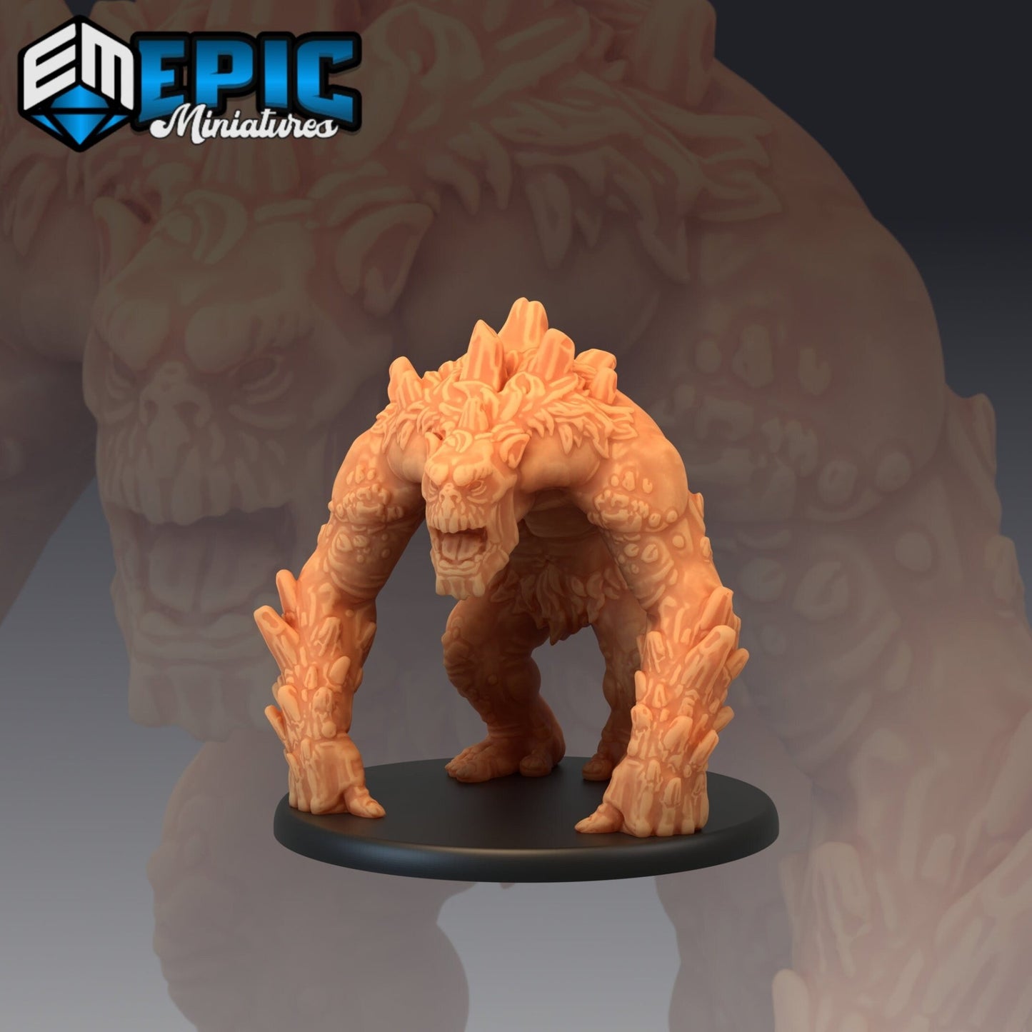 Mountain Troll Miniature - A - 28mm