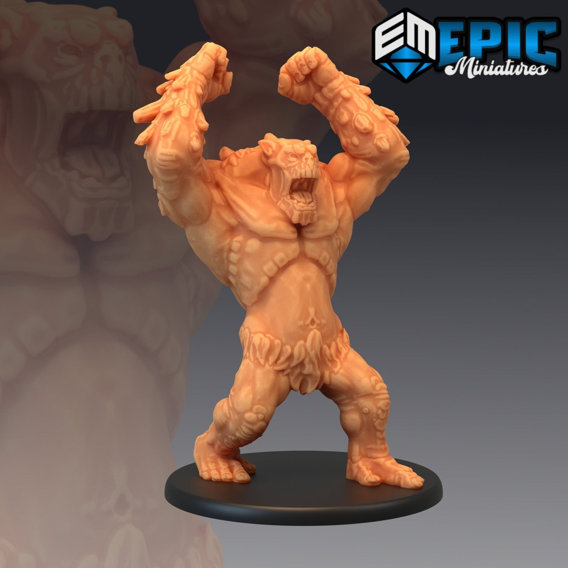 Mountain Troll Miniature - C - 28mm