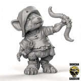 Mouse Archer Miniature | A - Tabletop RPG & D&D miniature. Perfect for wargaming & collectors