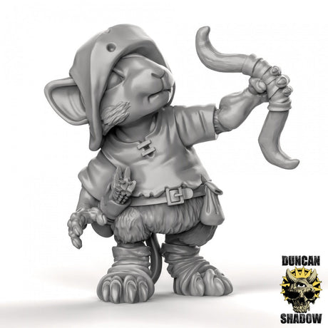 Mouse Archer Miniature | A - Tabletop RPG & D&D miniature. Perfect for wargaming & collectors