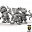 Mouse Archer Miniature | Set of 3 - Tabletop RPG & D&D miniature. Perfect for wargaming & collectors