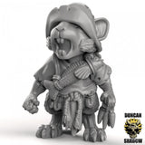 Mouse folk Villager Miniature | A - Tabletop RPG & D&D miniature. Perfect for wargaming & collectors