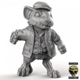Mouse folk Villager Miniature | B - Tabletop RPG & D&D miniature. Perfect for wargaming & collectors