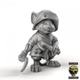 Mouse folk thug Miniature | B - Tabletop RPG & D&D miniature. Perfect for wargaming & collectors