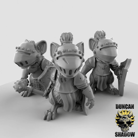 Mouse Folk Army Miniature | 28mm - Tabletop RPG & D&D miniature. Perfect for wargaming & collectors