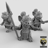 Mouse Folk Army Miniature | 28mm - Tabletop RPG & D&D miniature. Perfect for wargaming & collectors