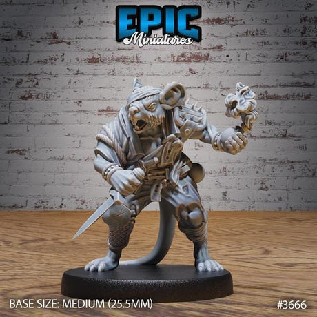 Mouse Folk Raiders Miniature | 3666 - Tabletop RPG & D&D miniature. Perfect for wargaming & collectors