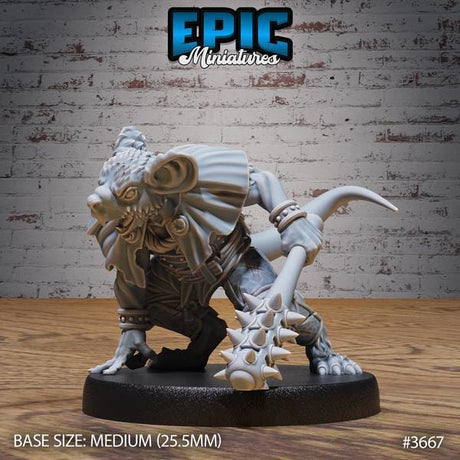 Mouse Folk Raiders Miniature | 3667 - Tabletop RPG & D&D miniature. Perfect for wargaming & collectors