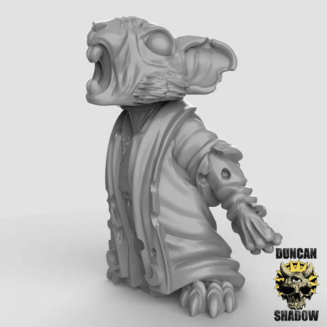 Mouse folk Warlock Zombie Miniature | B - Tabletop RPG & D&D miniature. Perfect for wargaming & collectors
