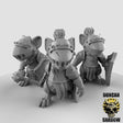 Mouse folk Paladin Miniature | Set of 3 - Tabletop RPG & D&D miniature. Perfect for wargaming & collectors
