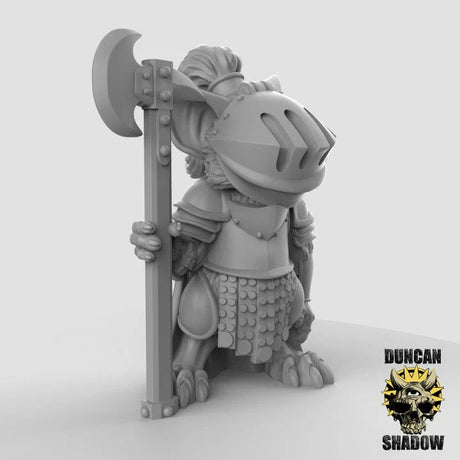 Mouse Medieval Knight Miniature | C - Tabletop RPG & D&D miniature. Perfect for wargaming & collectors