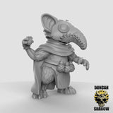 Mouse Plague Doctor Miniature | C - Tabletop RPG & D&D miniature. Perfect for wargaming & collectors