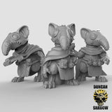 Mouse Plague Doctor Miniature | Set of 3 - Tabletop RPG & D&D miniature. Perfect for wargaming & collectors