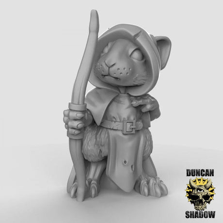 Mouse Ranger Miniature | B - Tabletop RPG & D&D miniature. Perfect for wargaming & collectors