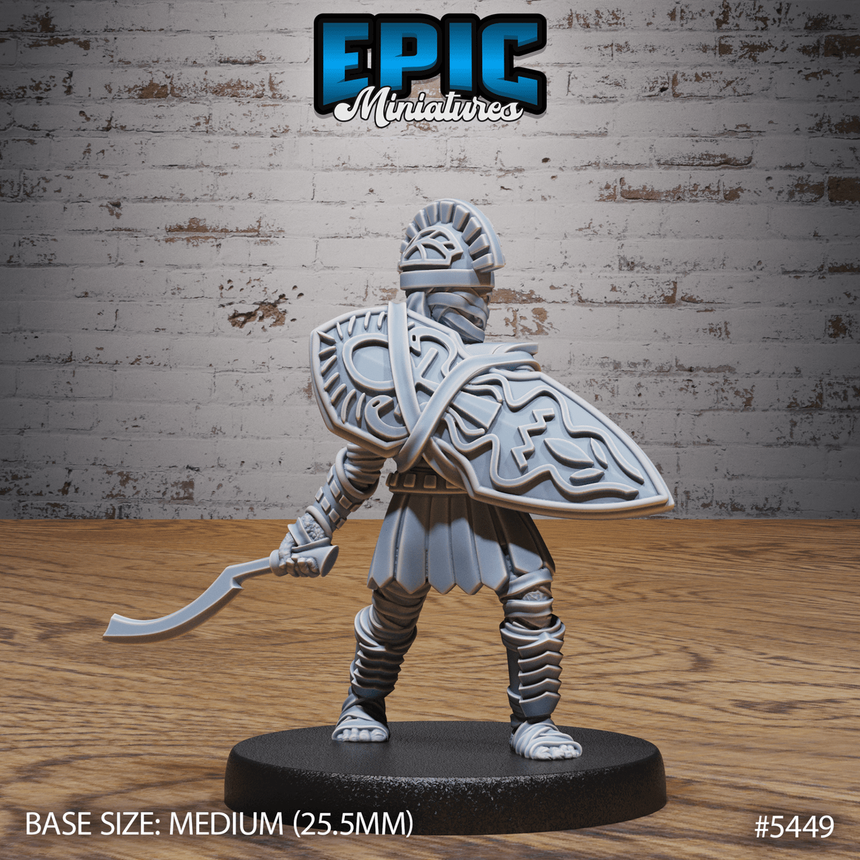 Mummy Army Miniature | A - Tabletop RPG & D&D miniature. Perfect for wargaming & collectors