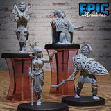 Mummy Army Miniature | Set of 4 - Tabletop RPG & D&D miniature. Perfect for wargaming & collectors