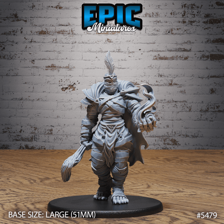 Mummy Champion Miniature | B - Tabletop RPG & D&D miniature. Perfect for wargaming & collectors