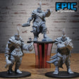 Mummy Champion Miniature | Set of 3 - Tabletop RPG & D&D miniature. Perfect for wargaming & collectors