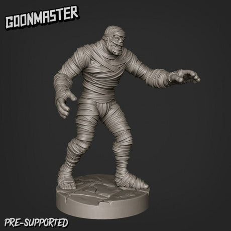 Mummy Lord Miniature | C - Tabletop RPG & D&D miniature. Perfect for wargaming & collectors