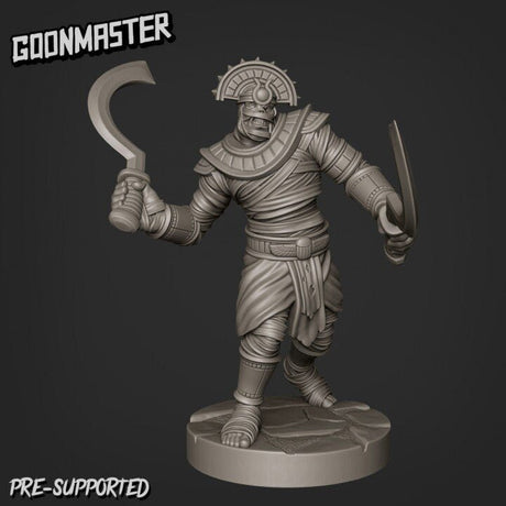Mummy Lord Miniature | D - Tabletop RPG & D&D miniature. Perfect for wargaming & collectors