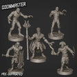 Mummy Lord Miniature | Set of 5 - Tabletop RPG & D&D miniature. Perfect for wargaming & collectors