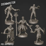 Mummy Lord Miniature | Set of 5 - Tabletop RPG & D&D miniature. Perfect for wargaming & collectors