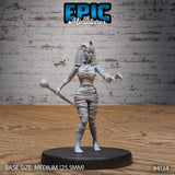 Female Mummy Miniature | 4134 - Tabletop RPG & D&D miniature. Perfect for wargaming & collectors