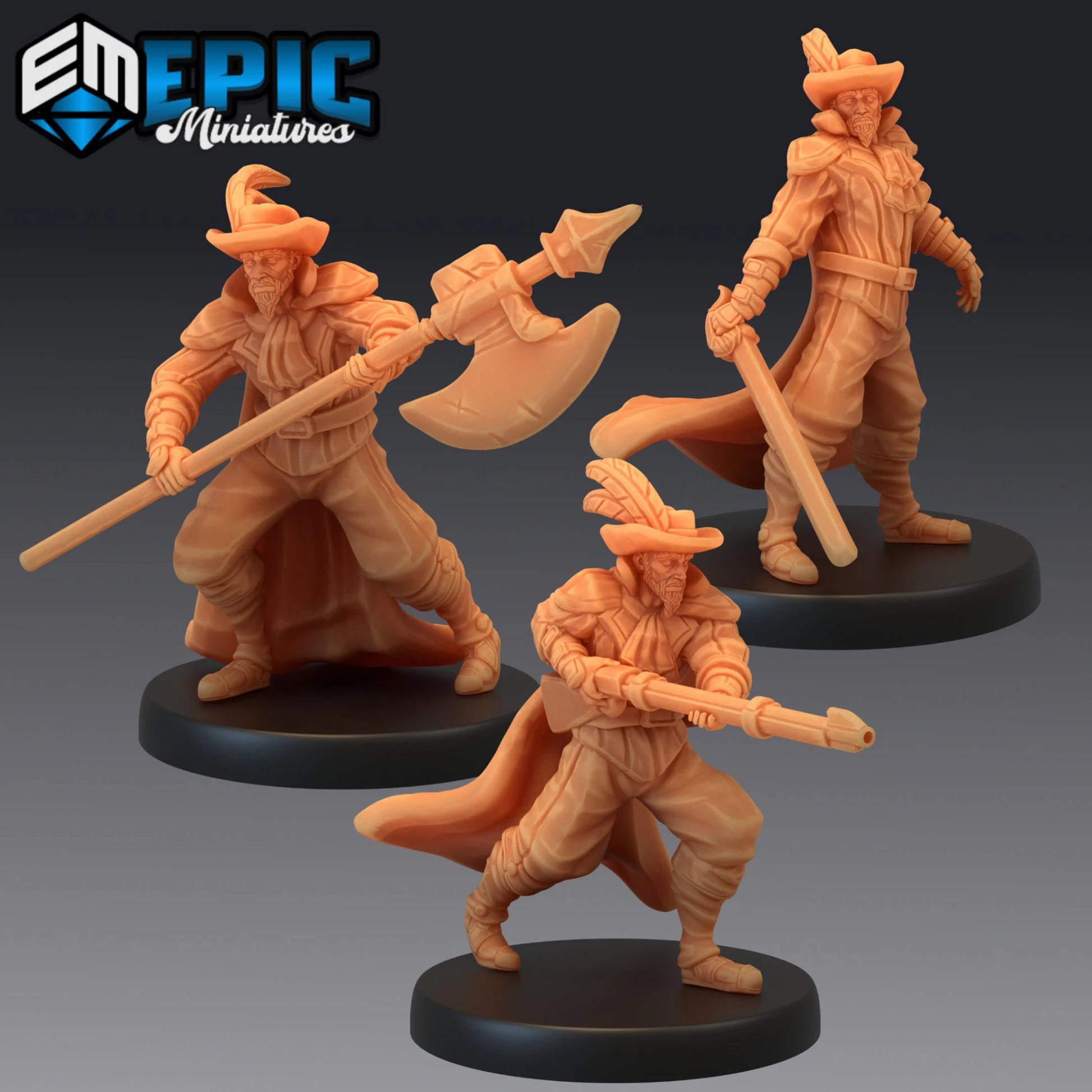 Musketeer Guard Miniature - Set of 3 - 28mm
