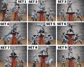 Muskteeret NPC Miniature | Whole Set (28) - Tabletop RPG & D&D miniature. Perfect for wargaming & collectors