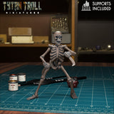 Naked Skeleton Miniature | A - Tabletop RPG & D&D miniature. Perfect for wargaming & collectors