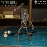 Naked Skeleton Miniature | B - Tabletop RPG & D&D miniature. Perfect for wargaming & collectors