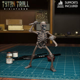 Naked Skeleton Miniature | C - Tabletop RPG & D&D miniature. Perfect for wargaming & collectors