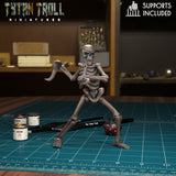 Naked Skeleton Miniature | E - Tabletop RPG & D&D miniature. Perfect for wargaming & collectors
