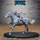 Native indian Horse riders Miniature | 6013 (horse with rider) - Tabletop RPG & D&D miniature. Perfect for wargaming & collectors