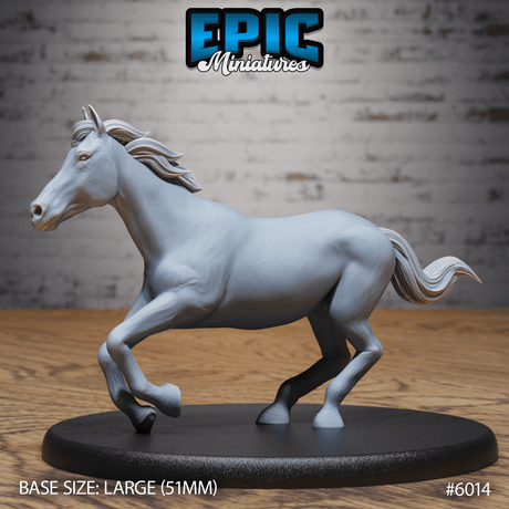 Native indian Horse riders Miniature | 6014 (horse only) - Tabletop RPG & D&D miniature. Perfect for wargaming & collectors