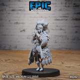 Native indian Princess Miniature | 6042 - Tabletop RPG & D&D miniature. Perfect for wargaming & collectors