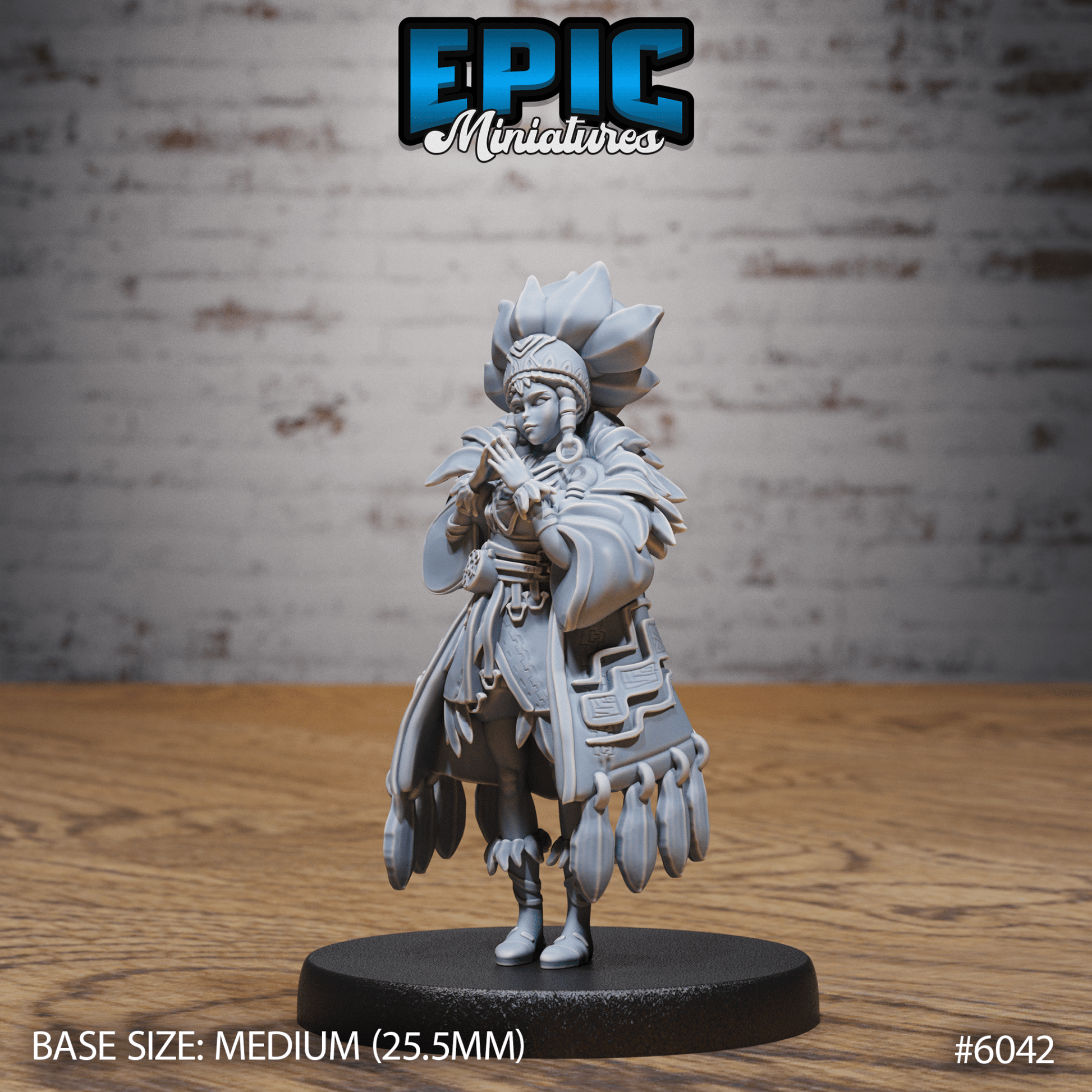 Native indian Princess Miniature - 6042 - 32mm