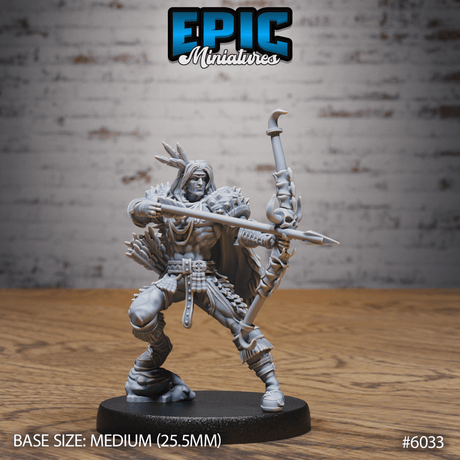 Native Indian Soldier Miniature | 6033 - Tabletop RPG & D&D miniature. Perfect for wargaming & collectors