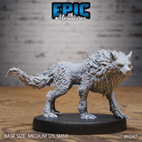 Native indian Wolf Riders Miniature | 6047 (wolf 2) - Tabletop RPG & D&D miniature. Perfect for wargaming & collectors