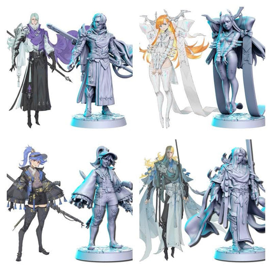 Neo Anime warriors Miniature - Full Set All Models - 32mm