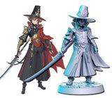 Neo warrior Anime warriors Miniature | Warrior 3 - Tabletop RPG & D&D miniature. Perfect for wargaming & collectors