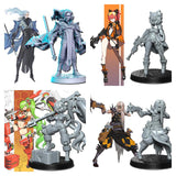 Neo Warriors, Anime characters Miniature set 2 | Full Set All Models - Tabletop RPG & D&D miniature. Perfect for wargaming & collectors