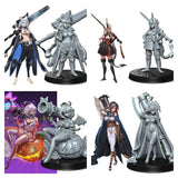 Neo Warriors, Anime characters Miniature set 3 | Full Set All Models - Tabletop RPG & D&D miniature. Perfect for wargaming & collectors