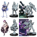 Neo Warriors, Anime characters Miniature | Full Set All Models - Tabletop RPG & D&D miniature. Perfect for wargaming & collectors
