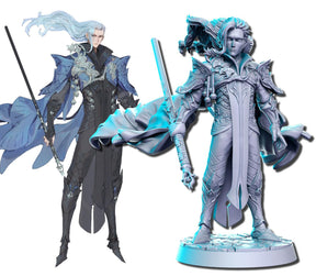 Neo Warriors, Anime characters Miniature set 2 | Warrior 1 - Tabletop RPG & D&D miniature. Perfect for wargaming & collectors