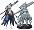 Neo Warriors, Anime characters Miniature set 3 | Warrior 1 - Tabletop RPG & D&D miniature. Perfect for wargaming & collectors